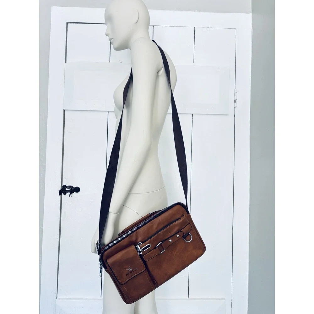 Men's Business faux Leather Shoulder/Messenger Bag Handbag Outdoor Sport Bag